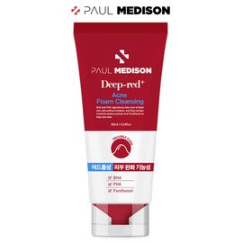 [Paul Medison] Deep-red Acne Foam Cleansing _ 155ml/ 5.24 Fl.oz BHA PHA Exfoliating Cleanser for Acne Prone Skin made with Salicylic Acid _ Made in Korea